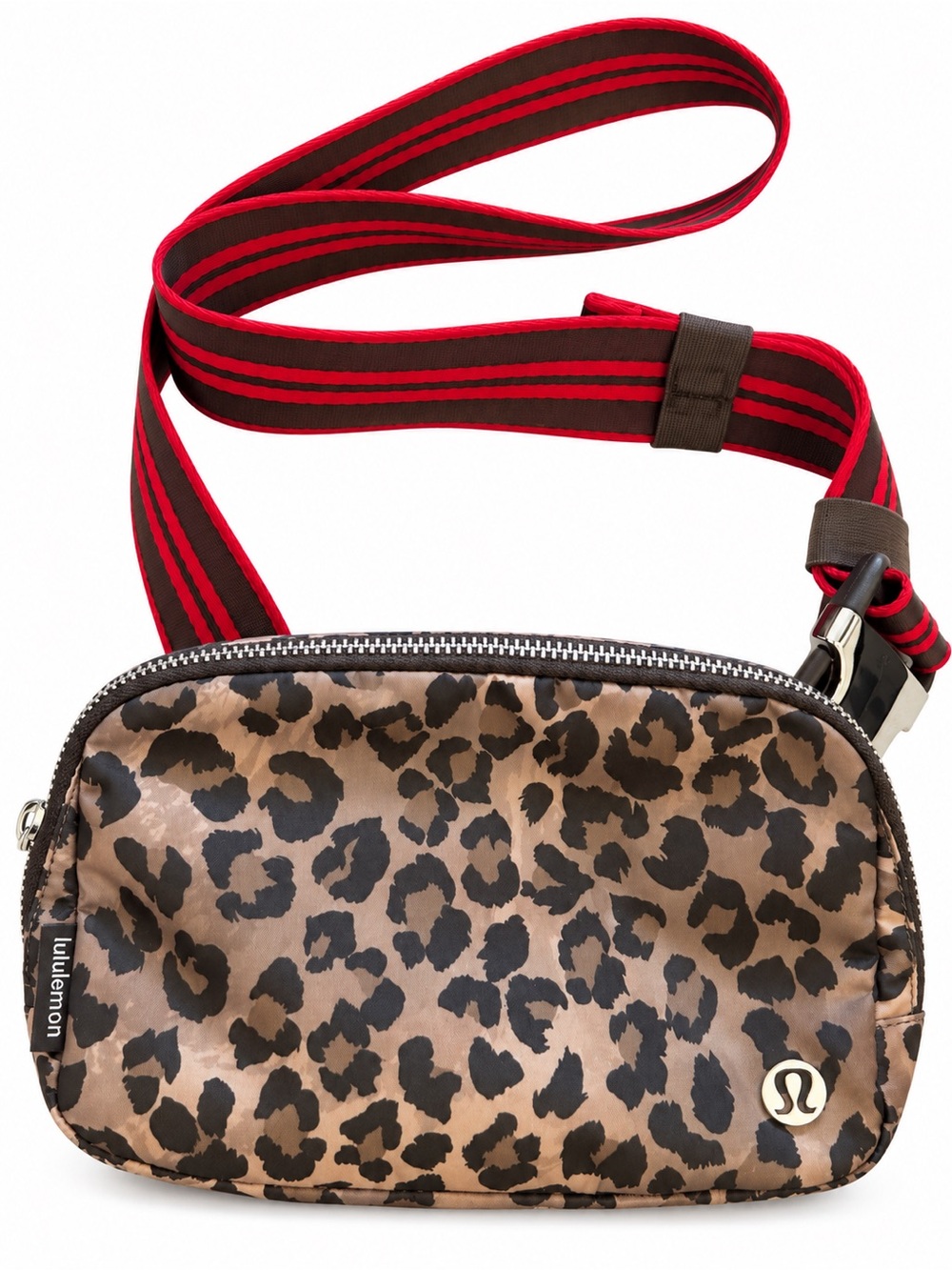lululemon Everywhere Belt Bag 1L True Leopard Multi Oxford Red